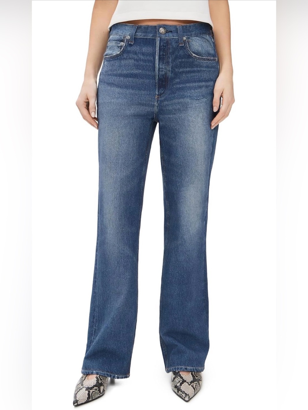 rag & bone Miramar Shea relaxed Jeans in Cosmos